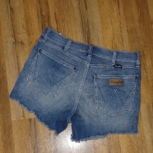 Wrangler Blue Denim Cutoff Shorts Size 9